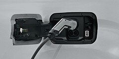 Bílé světlo na zásuvce vozu Citroën ë-Berlingo